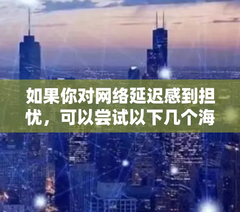 如果你对网络延迟感到担忧，可以尝试以下几个海外加速器，但请务必注意以下几点