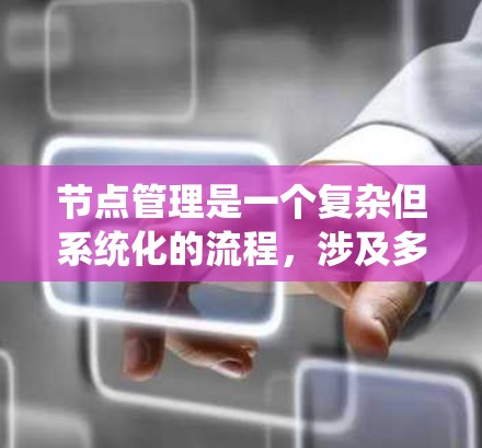 节点管理是一个复杂但系统化的流程，涉及多个步骤和工具的使用。以下是详细的节点管理步骤和方法，帮助您顺利完成节点管理