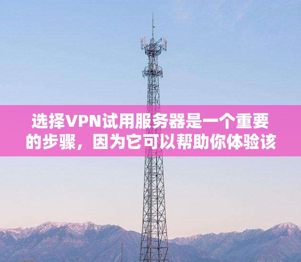 选择VPN试用服务器是一个重要的步骤，因为它可以帮助你体验该服务的网络环境和功能。以下是一个结构化的指南，帮助你做出明智的选择