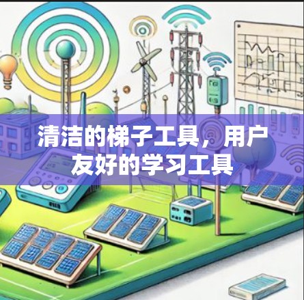 清洁的梯子工具，用户友好的学习工具