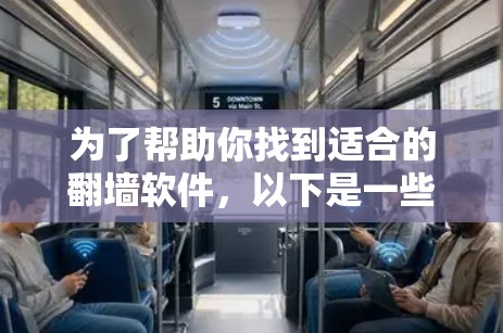为了帮助你找到适合的翻墙软件，以下是一些步骤和建议