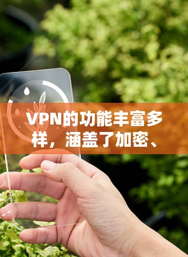 VPN的功能丰富多样,涵盖了加密、速率调整、设置、安全性和兼容性等多个方面。以下是对VPN功能的详细总结 VPN的功能丰富多样,涵盖了加密、速率调整、设置、安全性和兼容性等多个方面。以下是对VPN功能的详细总结