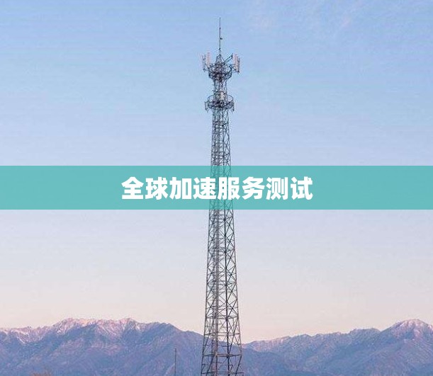 全球加速服务测试