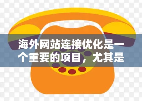 海外网站连接优化是一个重要的项目，尤其是当你的目标受众是国际化的客户或合作伙伴时。以下是一些实用的连接优化方案，帮助你提升网站的访问速度和用户体验