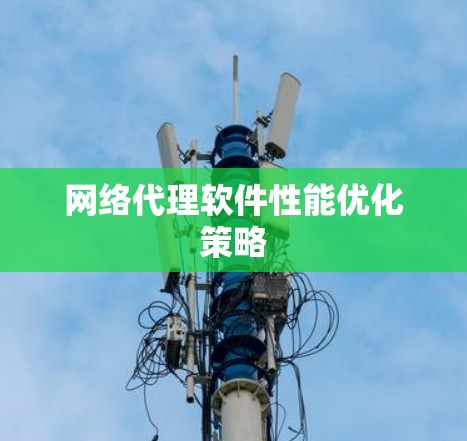 网络代理软件性能优化策略