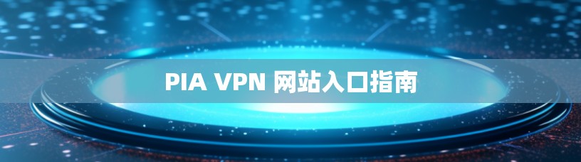 PIA VPN 网站入口指南