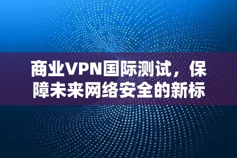 商业VPN国际测试，保障未来网络安全的新标准