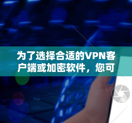 为了选择合适的VPN客户端或加密软件，您可以按照以下步骤进行决策