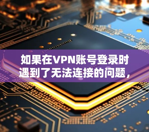 如果在VPN账号登录时遇到了无法连接的问题，可以按照以下步骤进行排查和解决