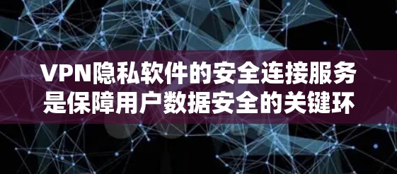VPN隐私软件的安全连接服务是保障用户数据安全的关键环节。以下是关于安全连接服务的评测和分析