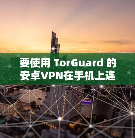 要使用 TorGuard 的安卓VPN在手机上连接，您可以按照以下步骤操作
