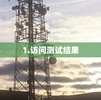 1.访问测试结果