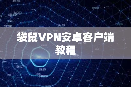 袋鼠VPN安卓客户端教程