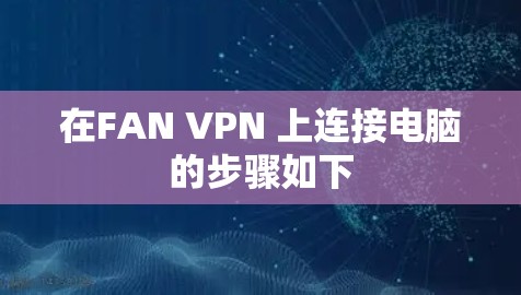 在FAN VPN 上连接电脑的步骤如下
