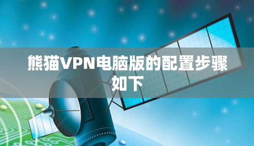 熊猫VPN电脑版的配置步骤如下