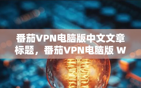 番茄VPN电脑版中文文章标题，番茄VPN电脑版 Windows VPN下载