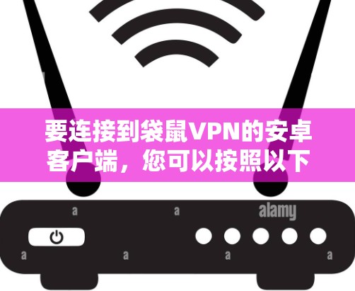 要连接到袋鼠VPN的安卓客户端，您可以按照以下步骤操作