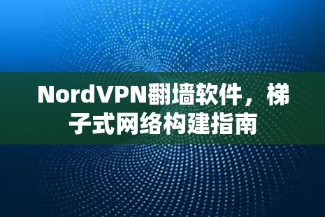 NordVPN翻墙软件，梯子式网络构建指南