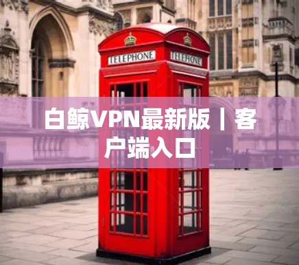白鲸VPN最新版｜客户端入口