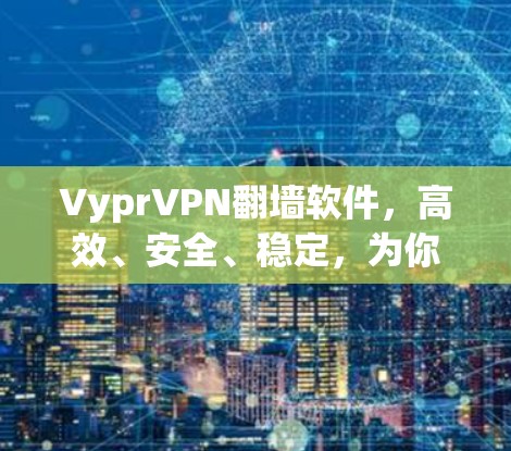 VyprVPN翻墙软件，高效、安全、稳定，为你打造一个舒适的工作环境