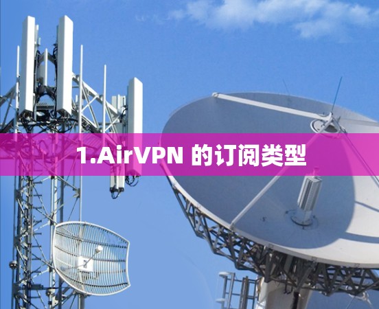 1.AirVPN 的订阅类型