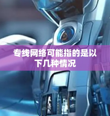 专线网络可能指的是以下几种情况