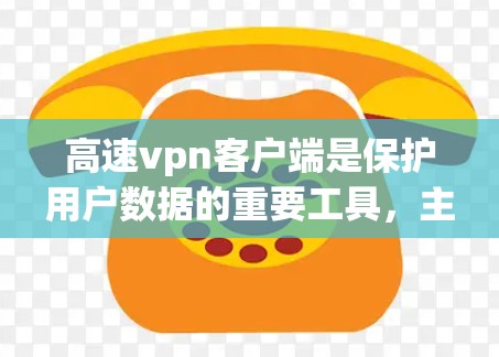 高速vpn客户端是保护用户数据的重要工具，主要功能包括加密、多平台支持、配置选项和安全防护。以下是对高速vpn客户端的详细分析