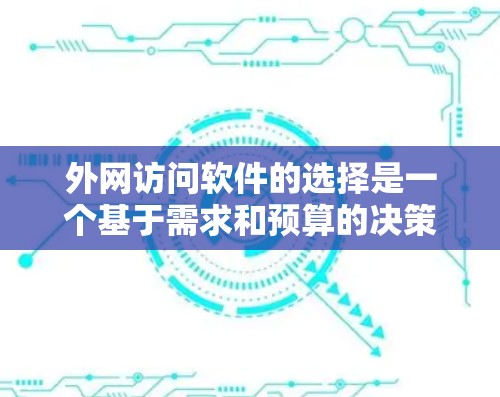 外网访问软件的选择是一个基于需求和预算的决策过程，以下是对推荐外网访问软件的总结