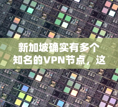 新加坡确实有多个知名的VPN节点，这些节点提供了一系列的VPN服务，包括视频流、音乐流、直播等。以下是新加坡主要的VPN节点之一