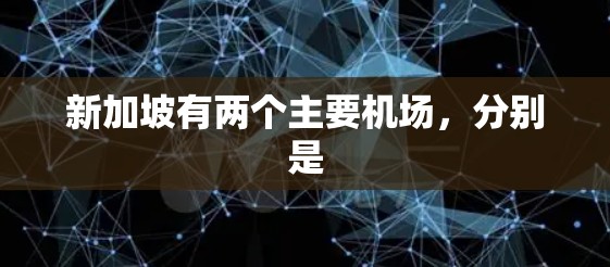 新加坡有两个主要机场，分别是