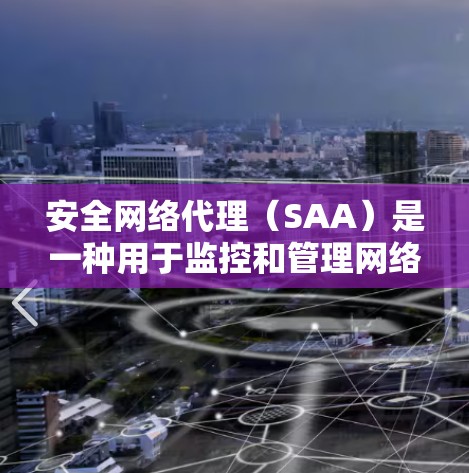 安全网络代理（SAA）是一种用于监控和管理网络行为的工具，旨在保护用户数据和网络环境的安全。以下是关于安全网络代理的一个详细的解释