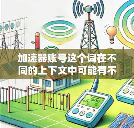 加速器账号这个词在不同的上下文中可能有不同的含义，具体取决于上下文和领域。以下是一些可能的解释