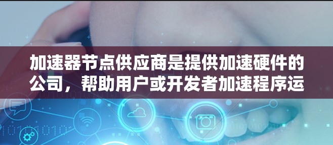 加速器节点供应商是提供加速硬件的公司，帮助用户或开发者加速程序运行。以下是对加速器节点供应商的详细总结