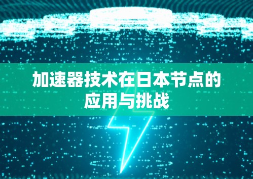 加速器技术在日本节点的应用与挑战