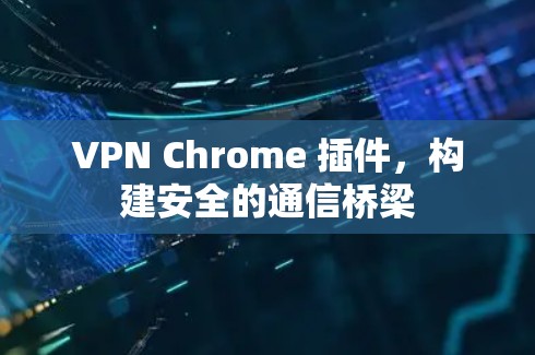 VPN Chrome 插件，构建安全的通信桥梁