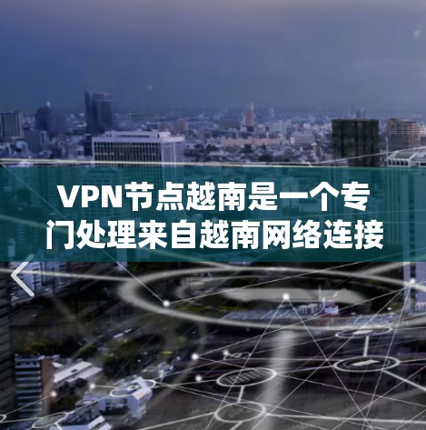 VPN节点越南是一个专门处理来自越南网络连接的VPN服务提供商。以下是对该服务的分析和总结