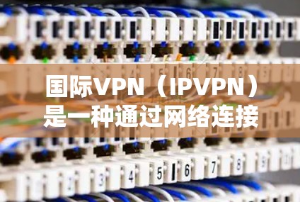 国际VPN（IPVPN）是一种通过网络连接到互联网的高级VPN服务，广泛应用于在线活动和国际交流中。以下是关于国际VPN的详细分析