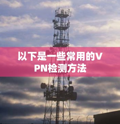 以下是一些常用的VPN检测方法