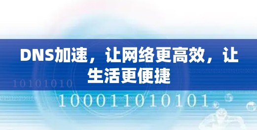 DNS加速，让网络更高效，让生活更便捷