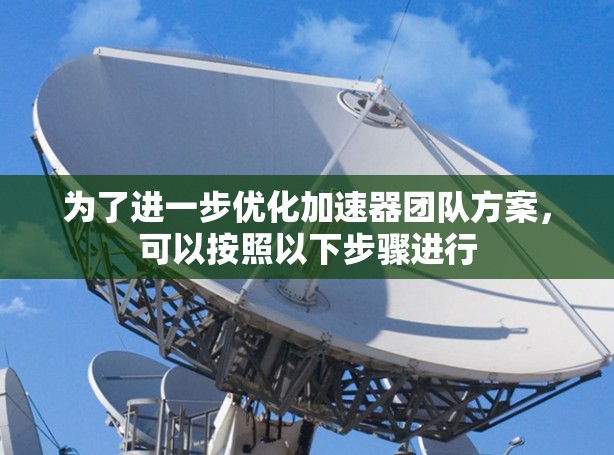为了进一步优化加速器团队方案，可以按照以下步骤进行