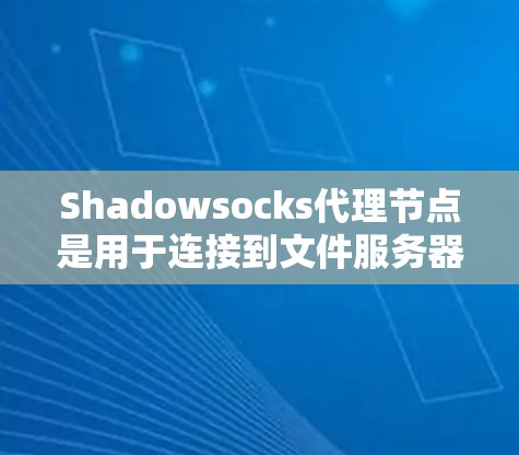 Shadowsocks代理节点是用于连接到文件服务器的代理服务器，用于实现网络接入，允许服务器访问外部资源。以下是详细的解释