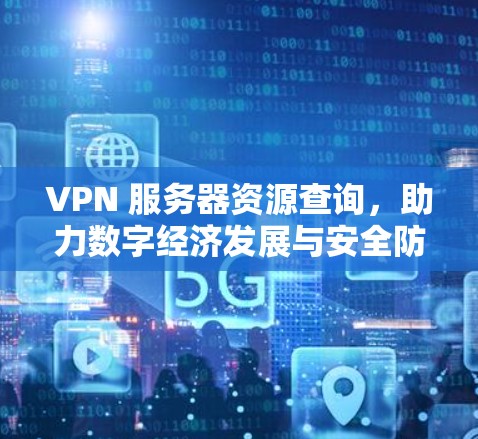 VPN 服务器资源查询，助力数字经济发展与安全防护的双刃剑