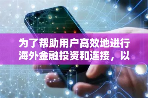 为了帮助用户高效地进行海外金融投资和连接，以下是一些详细的解决方案建议