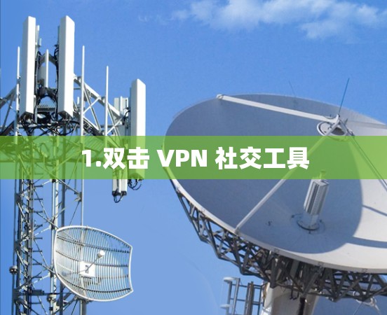 1.双击 VPN 社交工具