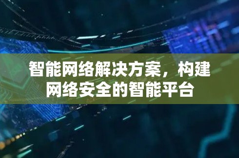 智能网络解决方案，构建网络安全的智能平台