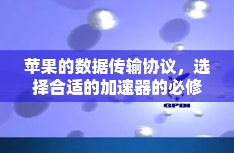 苹果的数据传输协议，选择合适的加速器的必修课