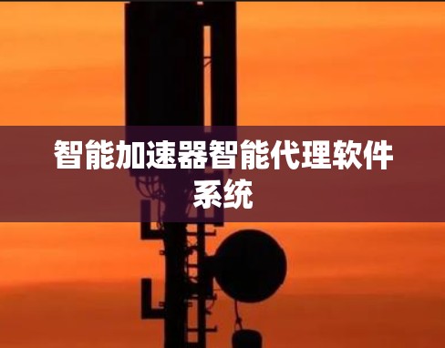 智能加速器智能代理软件系统