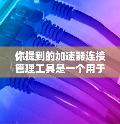 你提到的加速器连接管理工具是一个用于优化软件性能的工具，主要功能包括管理加速器连接、列表管理、加速器编辑器和删除器。以下是详细的步骤指南