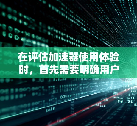 在评估加速器使用体验时，首先需要明确用户的需求和场景。以下是针对不同加速器的详细分析