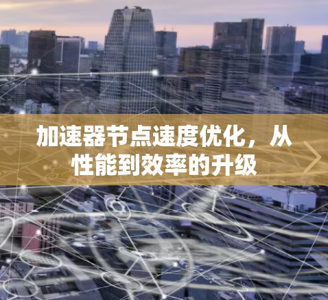 加速器节点速度优化，从性能到效率的升级